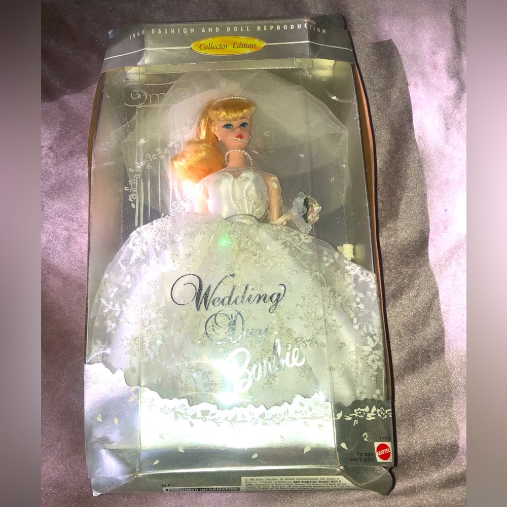 💕NEW Wedding Day Barbie Collector Edtn 1960 Mattel Doll (Nvr Removed From Box)